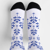 Blaue Sapling Socken (Oben)