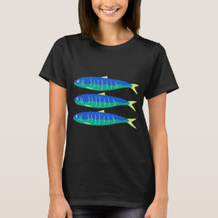 Blaue Sardinen T-Shirt