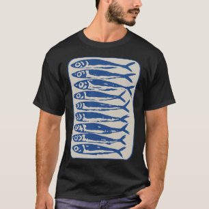 Blaue Sardinen T-Shirt