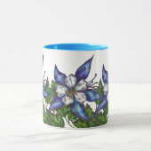 blaue Säulen Tasse (Zentrum)