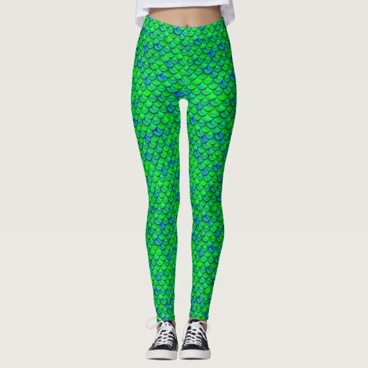 Blaue Scala Leggings (Vorderseite)
