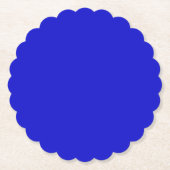 Blaue Scallop-Untersetzer Untersetzer (Vorderseite)