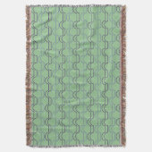 Blaue Scallops Decke (Vorderseite Vertikal)