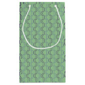 Blaue Scallops Kleine Geschenktüte (Rückseite)