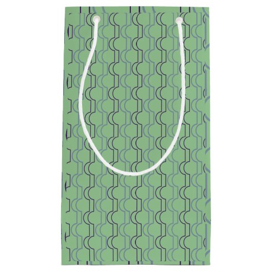 Blaue Scallops Kleine Geschenktüte (Vorderseite)