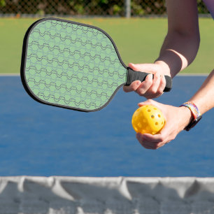 Blaue Scallops Pickleball Schläger