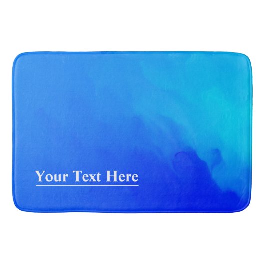 BLAUE SCHAFFEN UNSERE WON-DOORMAT BADEMATTE (Vorderseite)