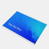 BLAUE SCHAFFEN UNSEREN WON FUßMATTE (Schrägansicht)