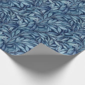 Blaue Schalen Geschenkpapier (Ecke)