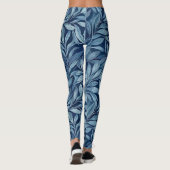 Blaue Schalen Leggings (Rückseite)