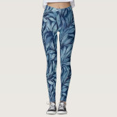 Blaue Schalen Leggings (Vorderseite)