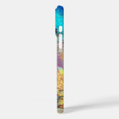 BLAUE SCHALTFLEUNDLICHKEIT MIT GRÜNEM GOLD-GLITZER Case-Mate iPhone HÜLLE (Rückseite / Links)