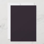 Blaue Schamrosetten-Band-Schleife-Tauben-Hochzeits Einladung (Rückseite)