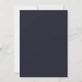Blaue Schamrosetten-Schleifen-Tauben-Hochzeitseinl Einladung (Rückseite)
