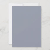Blaue Schamrot-Schleifen-Bogen-Tauben-Hochzeitsein Einladung (Rückseite)