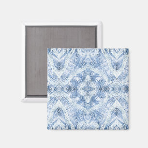 Blaue Schatten-Abstrakte Aquarell-Kunst Magnet