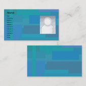 Blaue Schatten - Geschäft Visitenkarte (Vorne/Hinten)