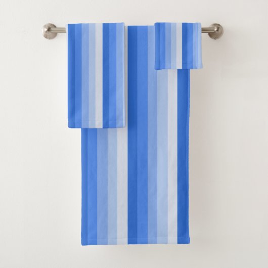 Blaue Schattenstreifen Badhandtuch Set (Insitu)