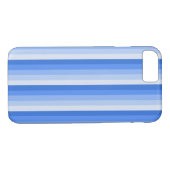 Blaue Schattenstreifen Case-Mate iPhone Hülle (Rückseite (Horizontal))