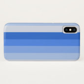 Blaue Schattenstreifen Case-Mate iPhone Hülle (Rückseite (Horizontal))