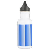 Blaue Schattenstreifen Edelstahlflasche (Links)