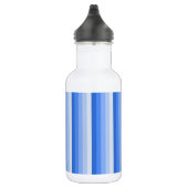 Blaue Schattenstreifen Edelstahlflasche (Rechts)
