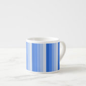 Blaue Schattenstreifen Espressotasse (Vorderseite Rechts)