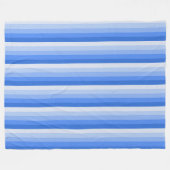 Blaue Schattenstreifen Fleecedecke (Vorderseite (Horizontal))