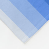 Blaue Schattenstreifen Fleecedecke (Ecke)