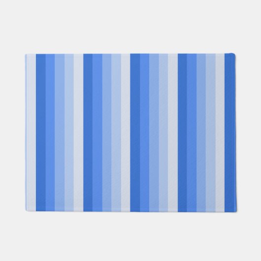 Blaue Schattenstreifen Fußmatte (Vorderseite)