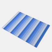 Blaue Schattenstreifen Fußmatte (Schrägansicht)