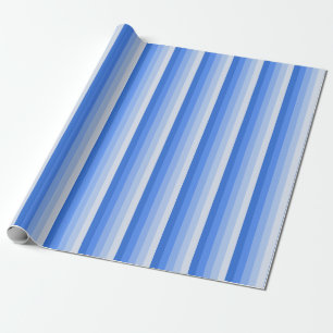 Blaue Schattenstreifen Geschenkpapier
