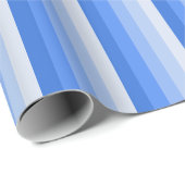 Blaue Schattenstreifen Geschenkpapier (Rolleneckpunkt)