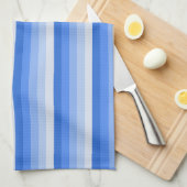 Blaue Schattenstreifen Geschirrtuch (Viertel Falte)