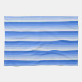 Blaue Schattenstreifen Geschirrtuch (Horizontal)