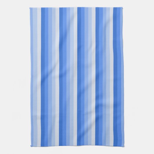 Blaue Schattenstreifen Geschirrtuch (Vertikal)