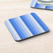 Blaue Schattenstreifen Getränkeuntersetzer (Linke Seite)