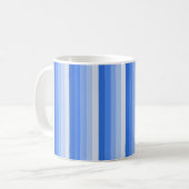 Blaue Schattenstreifen Kaffeetasse (Vorderseite Links)