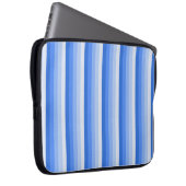 Blaue Schattenstreifen Laptopschutzhülle (Vorne Rechts)