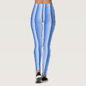 Blaue Schattenstreifen Leggings (Rückseite)