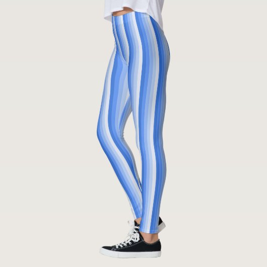 Blaue Schattenstreifen Leggings (Links)