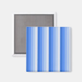Blaue Schattenstreifen Magnet (Vorderseite/Rückseite)