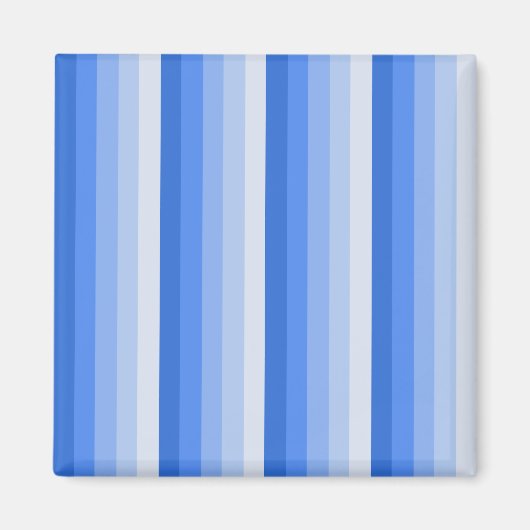 Blaue Schattenstreifen Magnet (Vorne)
