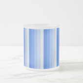 Blaue Schattenstreifen Mattglastasse (Mittel)