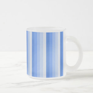Blaue Schattenstreifen Mattglastasse