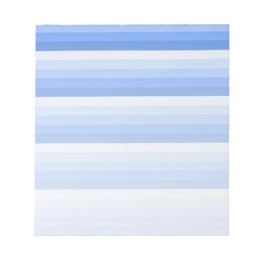 Blaue Schattenstreifen Notizblock (Vorderseite)