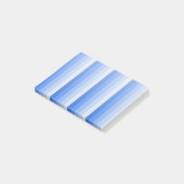 Blaue Schattenstreifen Post-it Klebezettel (angewinkelt)