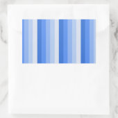 Blaue Schattenstreifen Rechteckiger Aufkleber (Tasche)