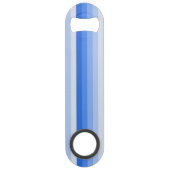 Blaue Schattenstreifen Speed Flaschenöffner (Rückseite)