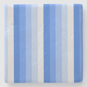 Blaue Schattenstreifen Steinuntersetzer